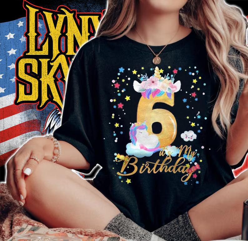 Kids 6 Years Old Birthday Unicorn Lover Its My 6Th Birthday Shirt t-shirt woman shirt