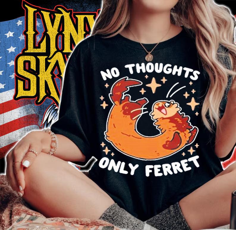 Squirrel no thoughts only ferret shirt t-shirt woman shirt