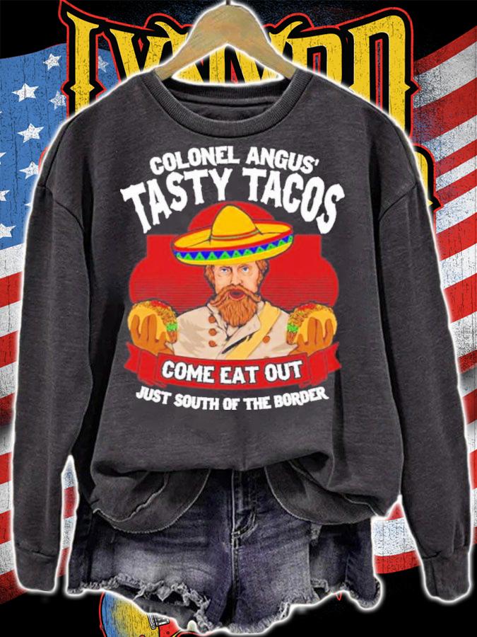 Colonel Angus' Tasty Tacos Mom's Place Shirt t-shirt sweatshirt