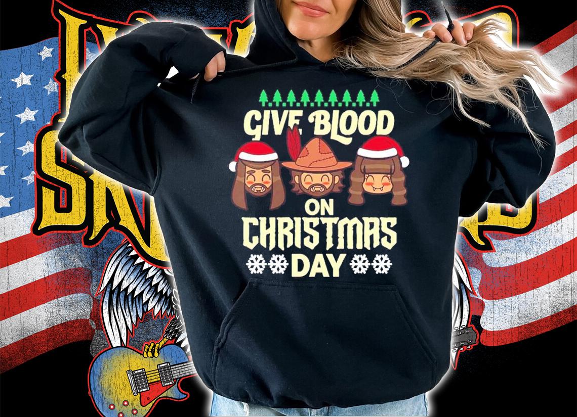 Give Blood On Christmas Day Shirt t-shirt
