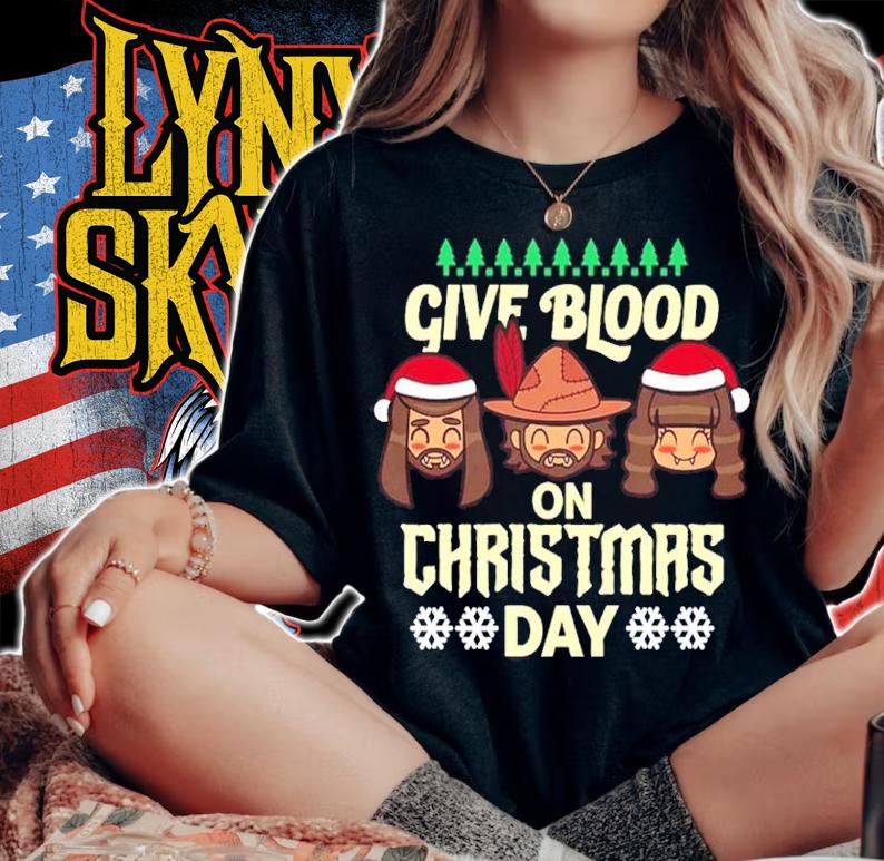Give Blood On Christmas Day Shirt t-shirt