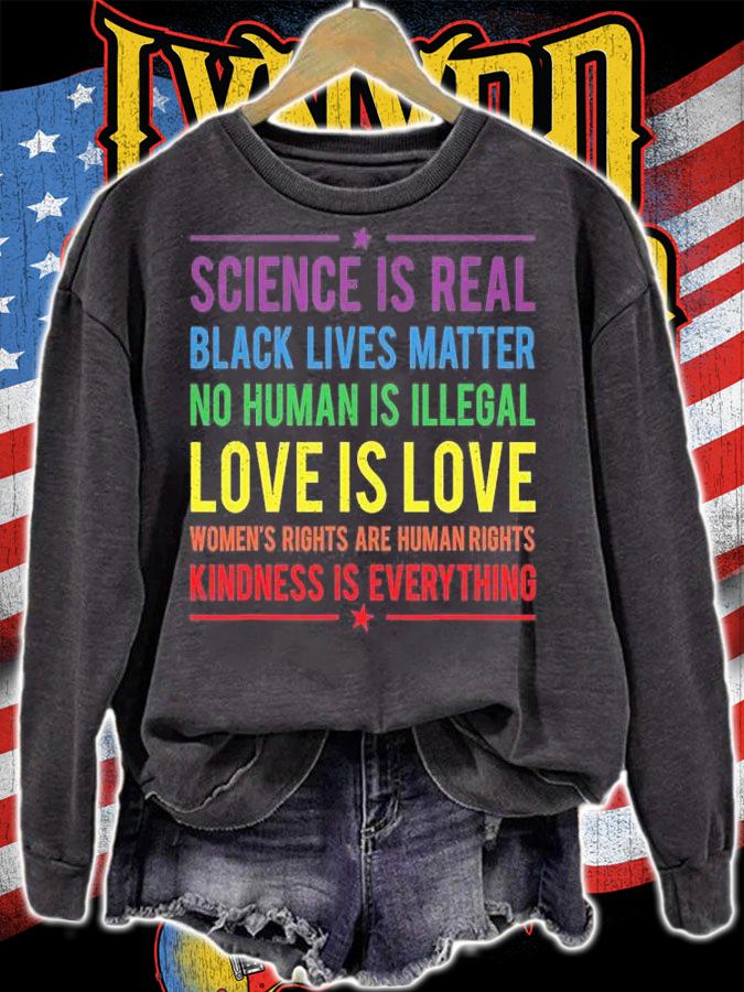 Kindness Is EVERYTHING Science Is Real, Love Is Love T-Shirt t-shirt