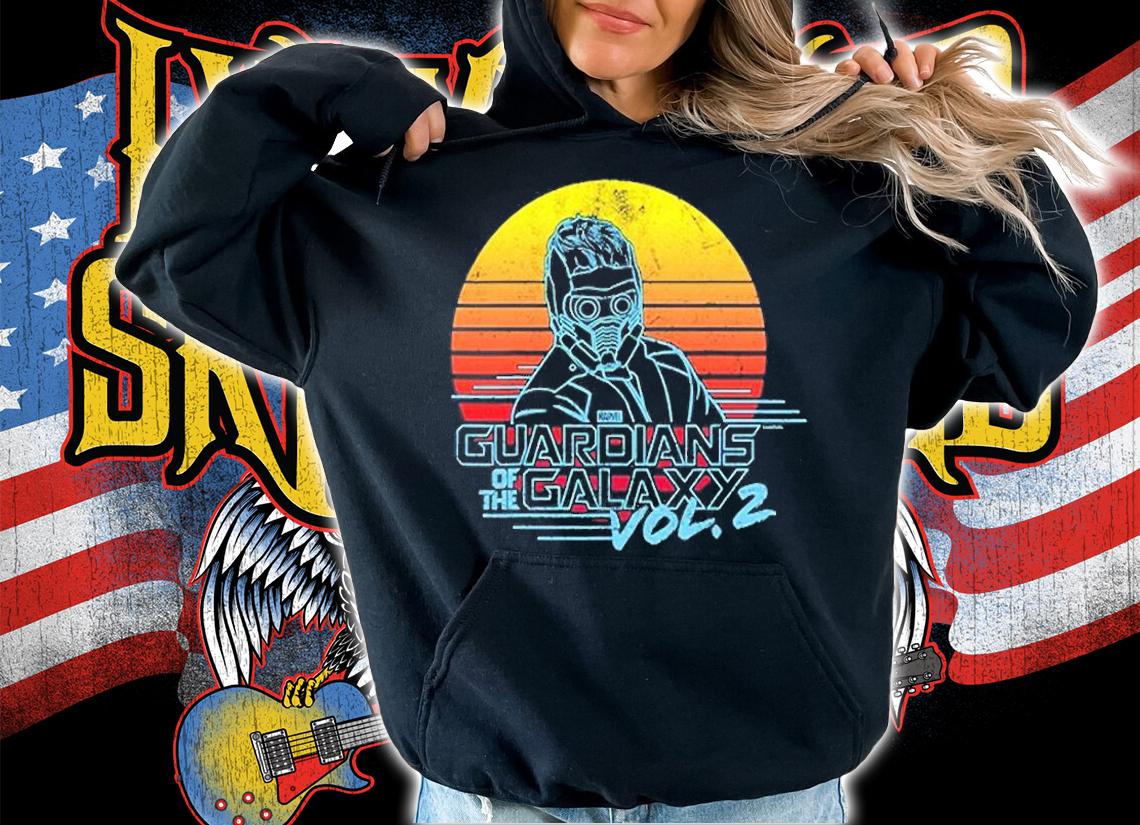 Marvel Star-Lord Guardians Of Galaxy 2 Retro Graphic T-Shirt t-shirt