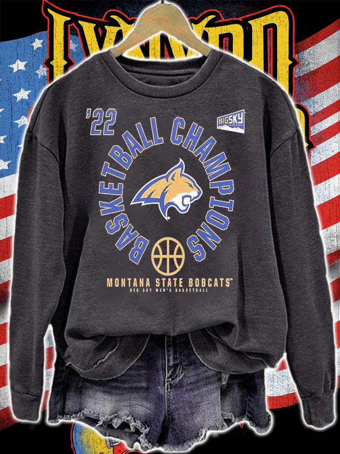 Montana State Bobcats 2022 Big Sky Men's Basketball Conference Tournament Champions T-Shirt t-shirt