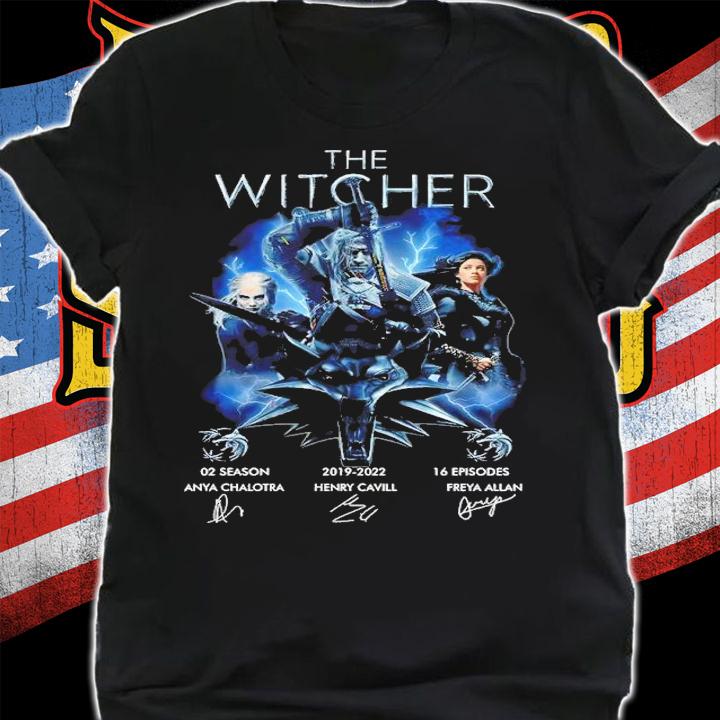 Official The Witcher 02 Season 2019-2021 16 Episodes Signatures Shirt t-shirt shirt