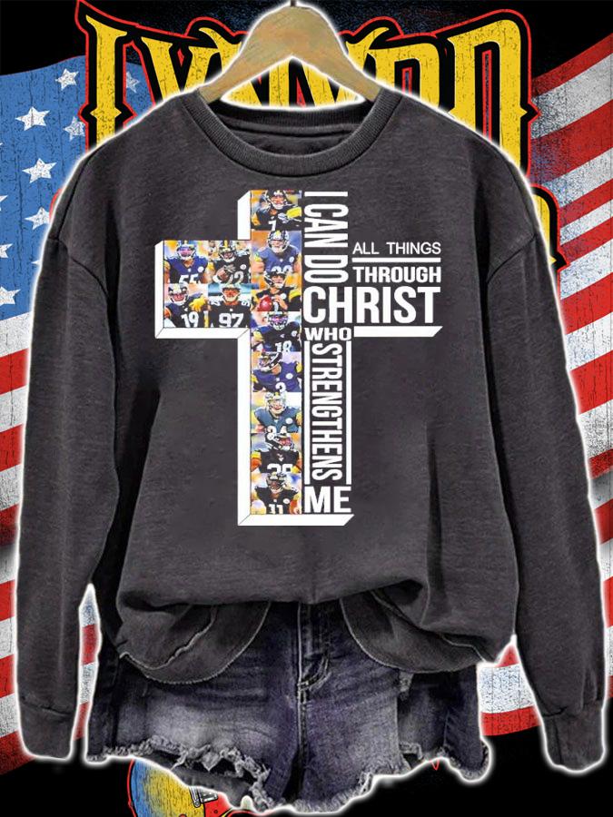 Pittsburgh Steelers I Can Do All Things Through Christ Who Strengthens Me Shirt t-shirt sweatshirt