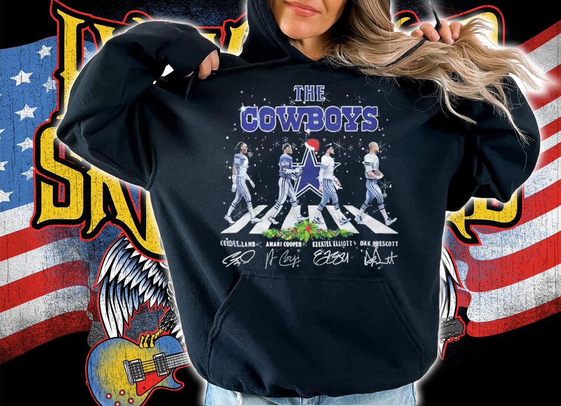 The Dallas Cowboys Abbey Road Christmas shirt t-shirt