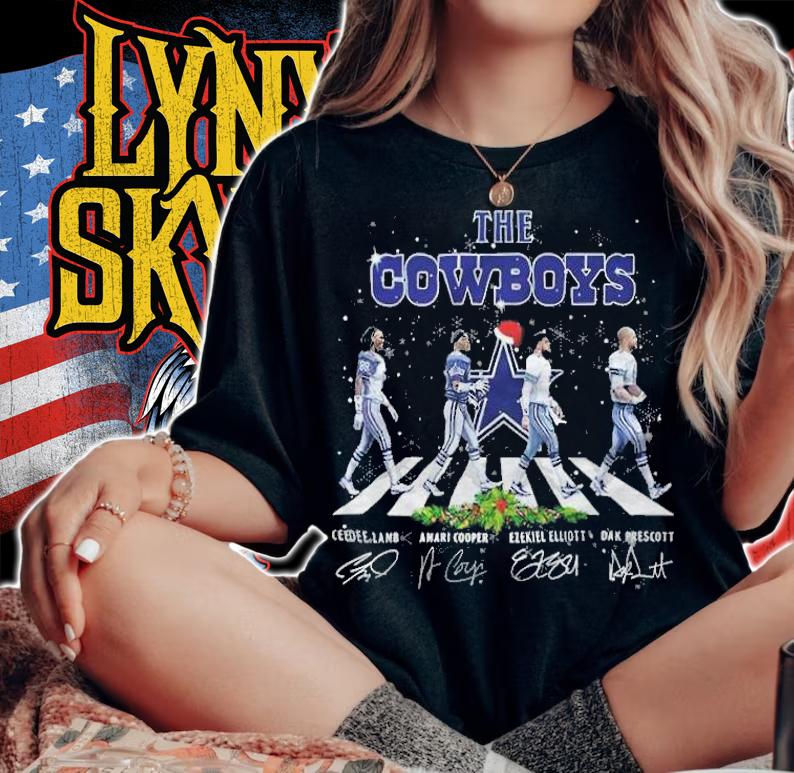 The Dallas Cowboys Abbey Road Christmas shirt t-shirt