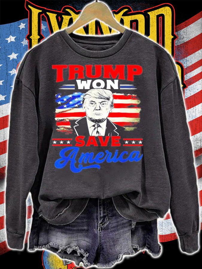 Trump Won Save America Patriotic T-Shirt t-shirt