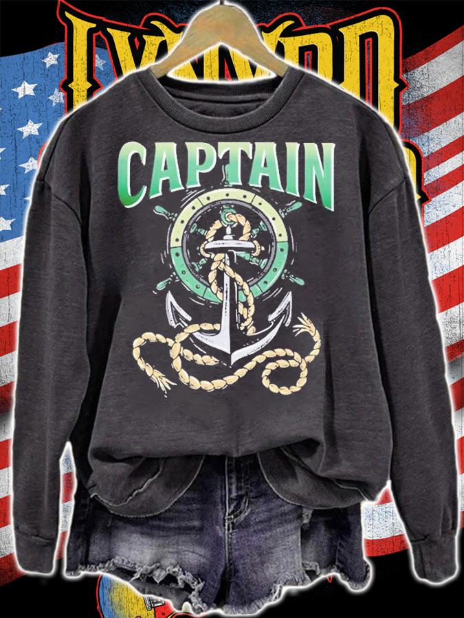 Captain Of The Boat Pullover T-Shirt t-shirt