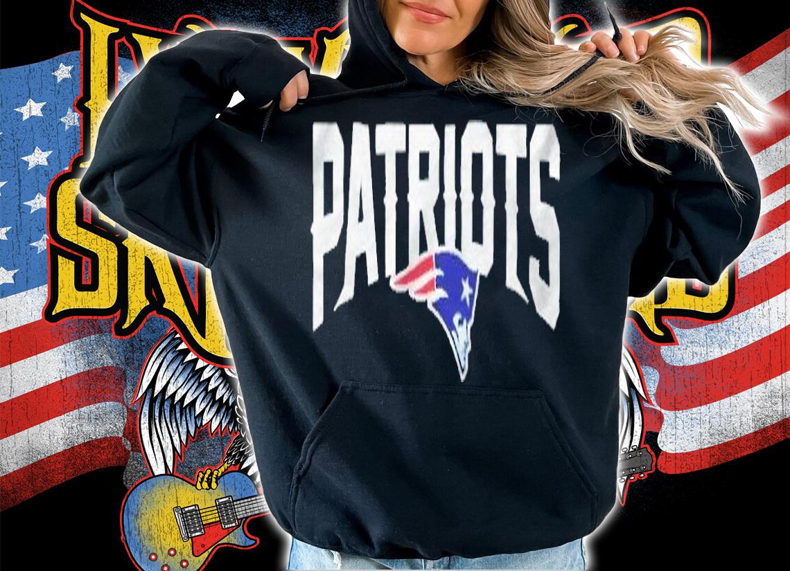 New England Patriots team logo football T-shirt t-shirt