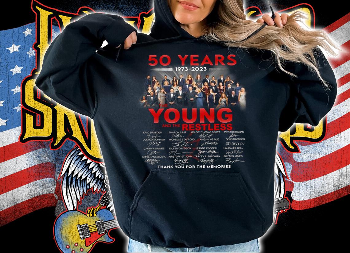 50 Years 1973-2023 The Young And The Restless Thank You For The Memories t-shirt hoodie