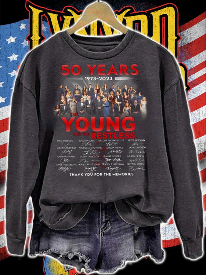 50 Years 1973-2023 The Young And The Restless Thank You For The Memories t-shirt sweatshirt