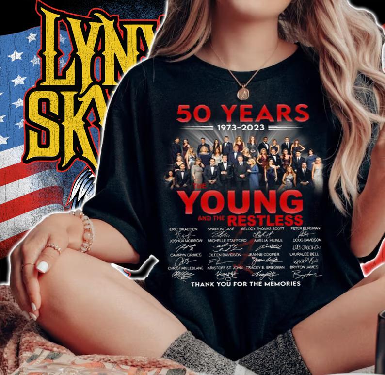 50 Years 1973-2023 The Young And The Restless Thank You For The Memories t-shirt woman shirt