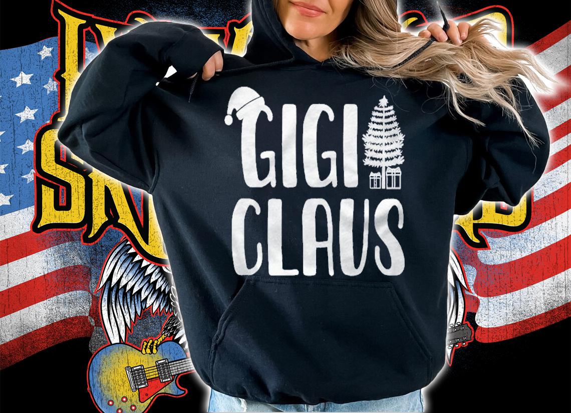 Grandma Xmas Holiday Santa Hat Gigi Claus Christmas Pajama Shirt t-shirt