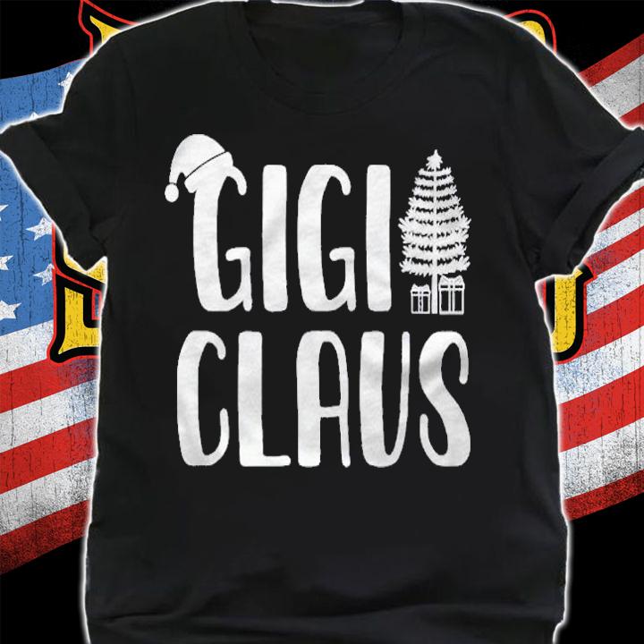 Grandma Xmas Holiday Santa Hat Gigi Claus Christmas Pajama Shirt t-shirt