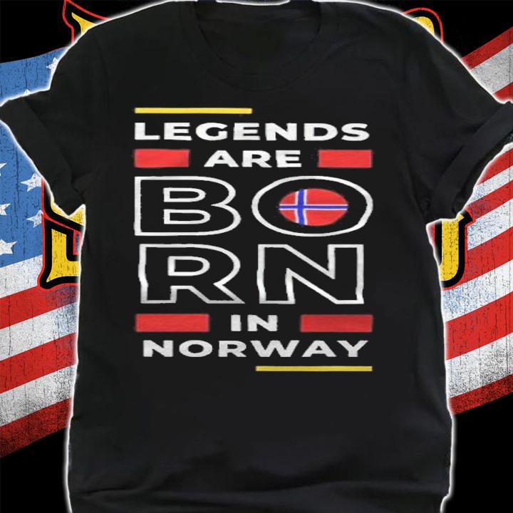 Legends are Born in Norway shirt t-shirt shirt