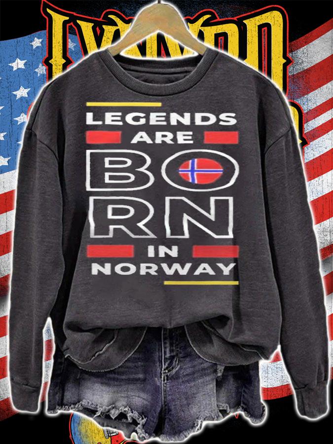 Legends are Born in Norway shirt t-shirt sweatshirt