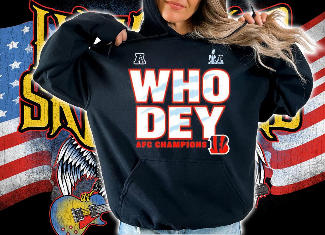 Who Dey Bengals Champions American Football T-Shirt t-shirt hoodie