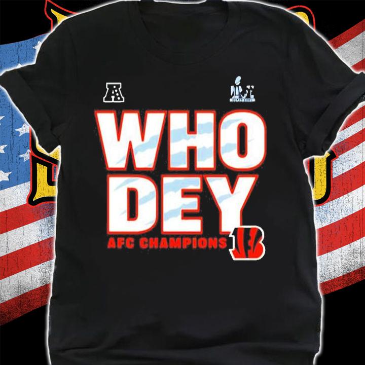 Who Dey Bengals Champions American Football T-Shirt t-shirt shirt