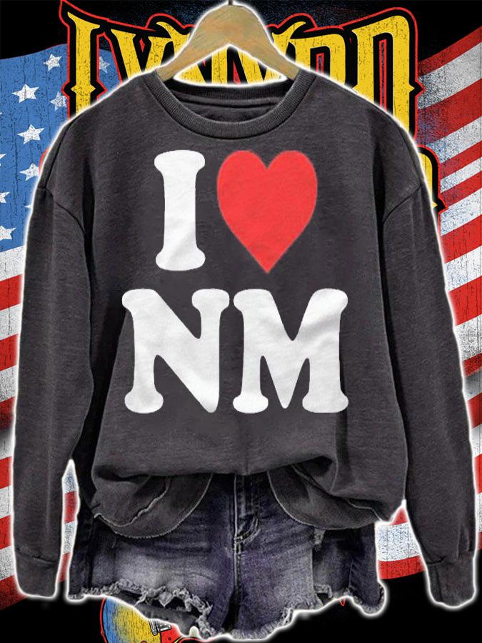 I Love Nm Heart New Mexico shirt t-shirt