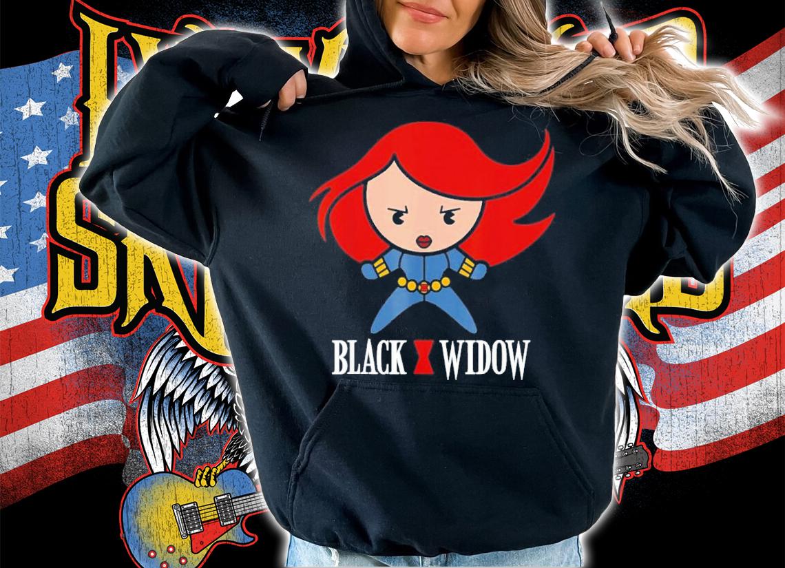 Marvel Black Widow Kawaii Logo Stance Graphic Shirt t-shirt