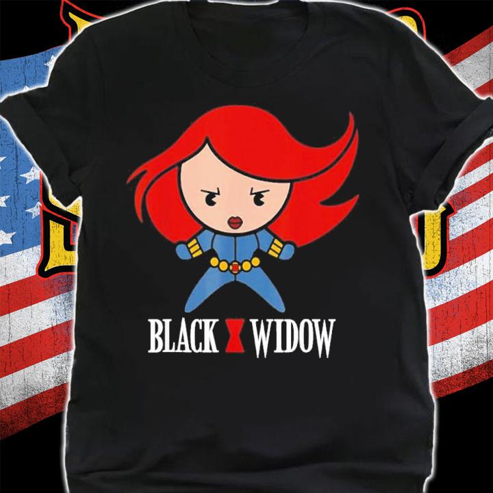 Marvel Black Widow Kawaii Logo Stance Graphic Shirt t-shirt