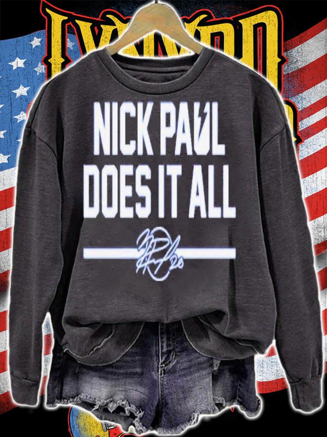 Nick Paul Does It All Signatures Shirt t-shirt sweatshirt