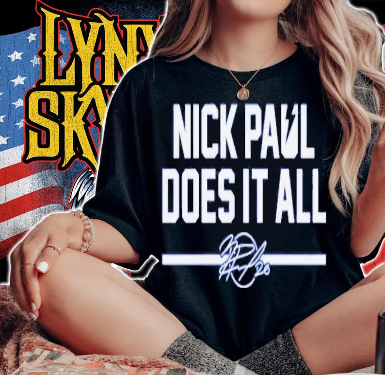 Nick Paul Does It All Signatures Shirt t-shirt woman shirt