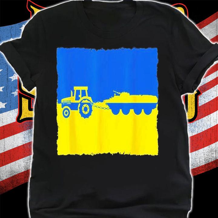 Stop Putin Ukraine Farmer Tractor Stealing A Russian Tank T-Shirt t-shirt shirt