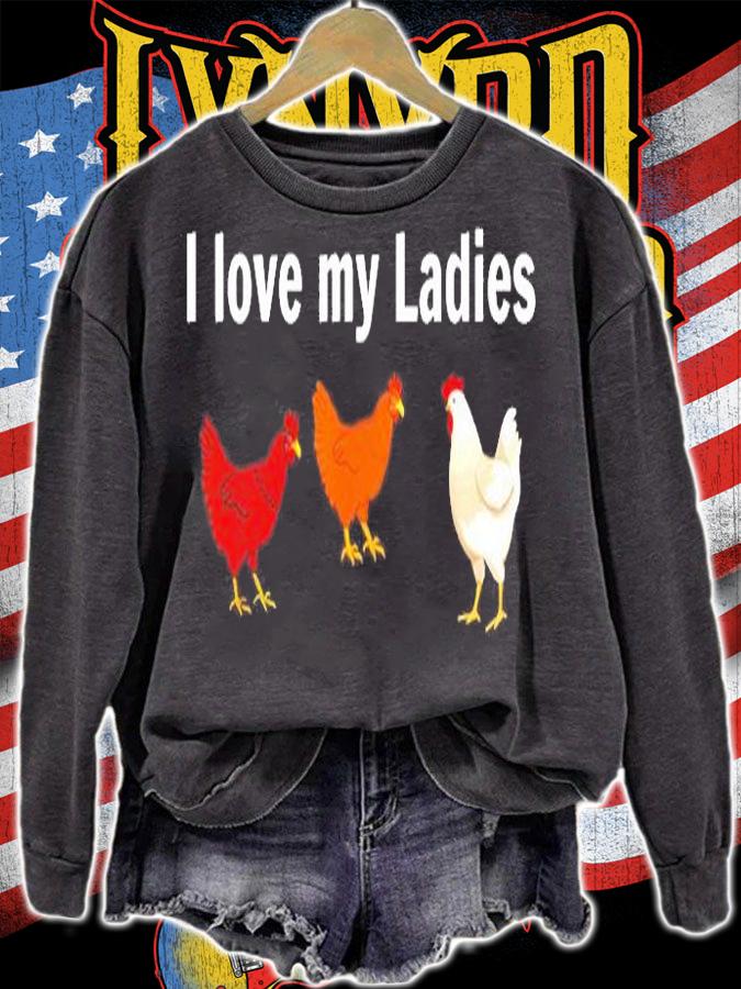 Chicken I Love My Ladies T-Shirt