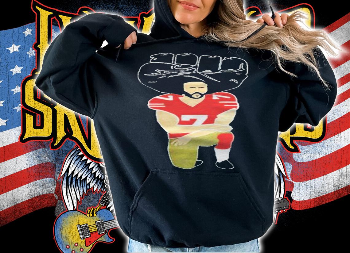 Colin Kaepernick kneeling drawing T-shirt hoodie