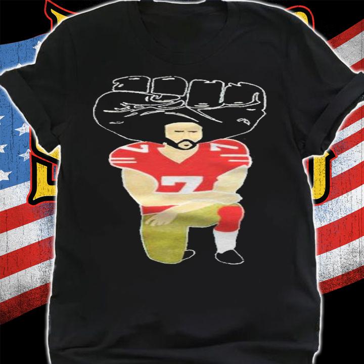 Colin Kaepernick kneeling drawing T-shirt shirt
