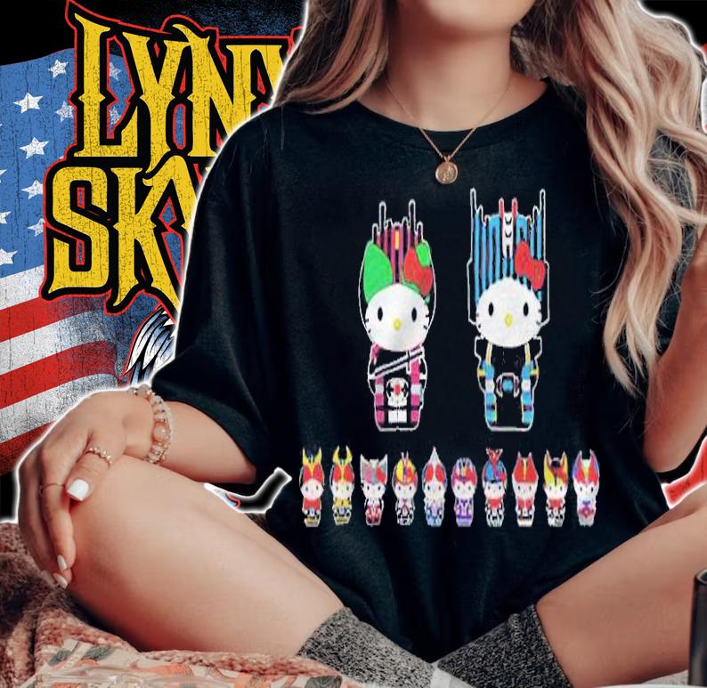 Hello Kitty Kamen Rider character T-shirt woman shirt