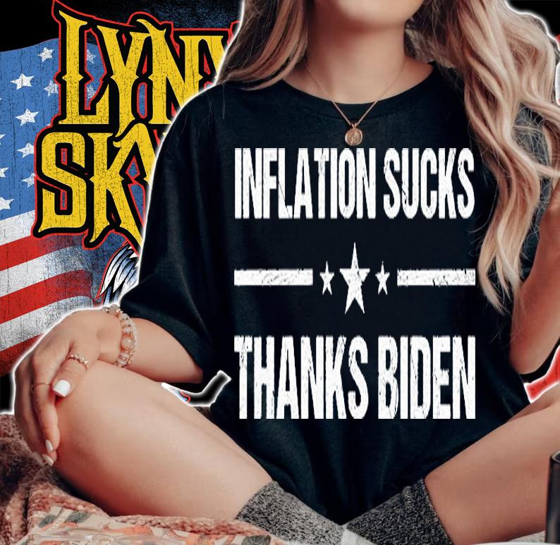 Inflation Sucks Thanks Biden Funny Anti Joe Biden Anti Biden T-Shirt