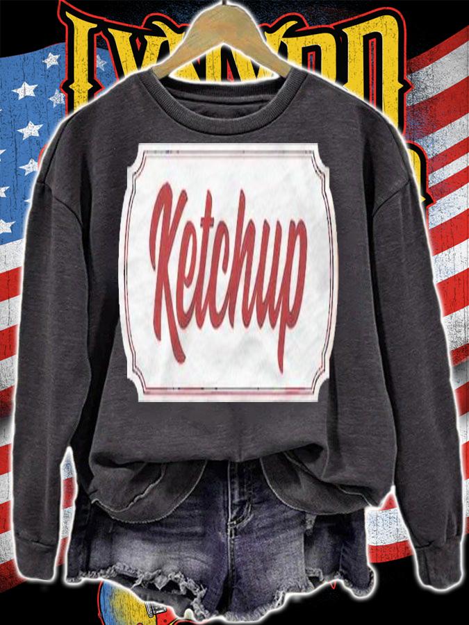 Ketchup Lavel Matching Halloween Couple Costume Men Women Shirt sweatshirt