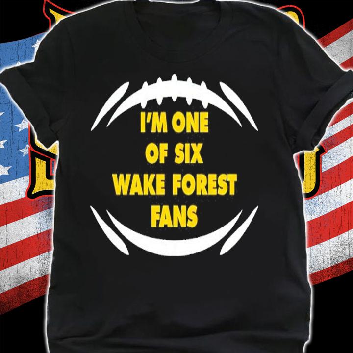 Les Johns ACC Championship I'm One Of Six Wake Forest Fans Shirt shirt