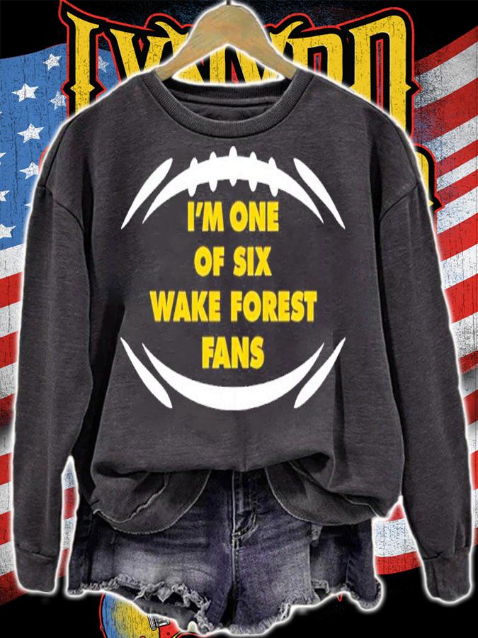 Les Johns ACC Championship I'm One Of Six Wake Forest Fans Shirt sweatshirt