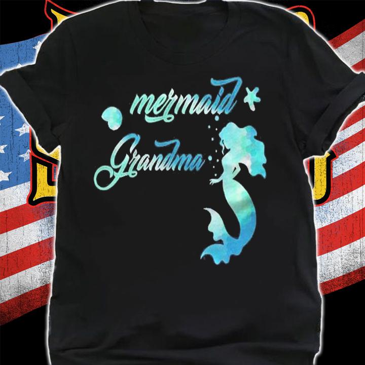 Mermaid Grandma Birthday Grandma For Party Mom Mama Shirt shirt