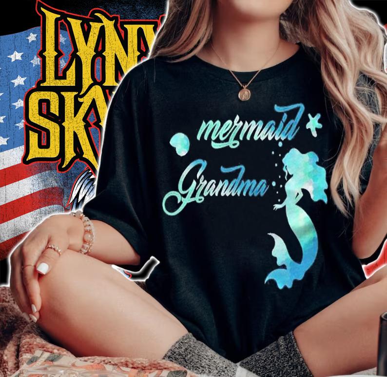 Mermaid Grandma Birthday Grandma For Party Mom Mama Shirt woman shirt