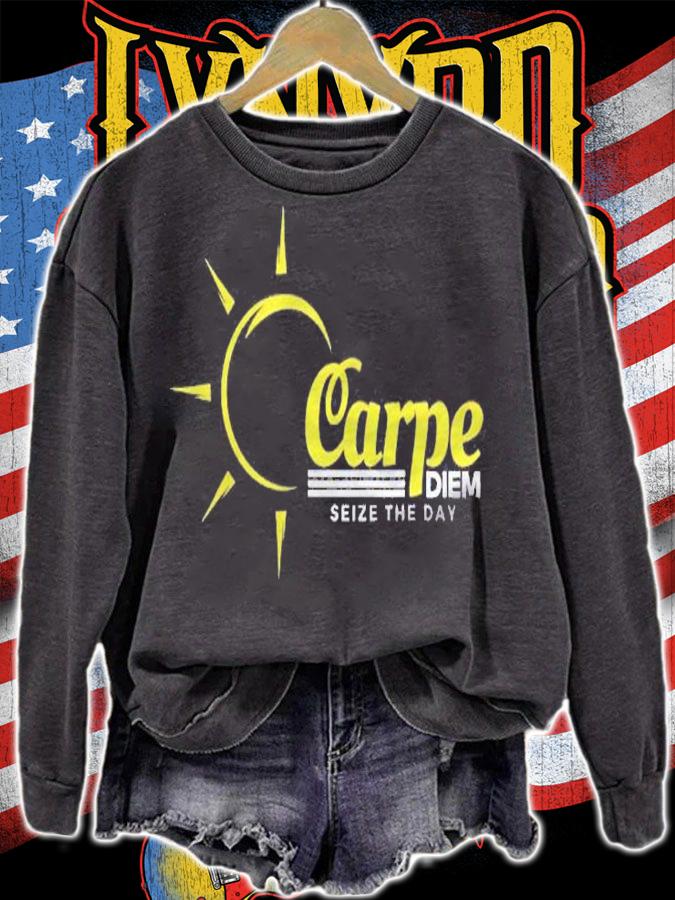 Motivational Tshirt Carpe Diem Seize The Day Shirt
