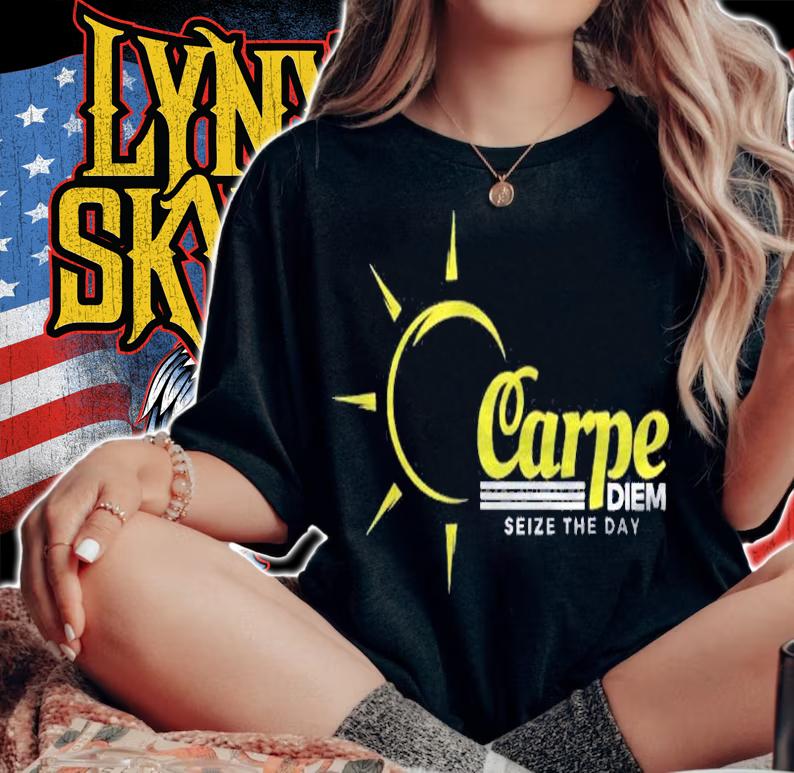 Motivational Tshirt Carpe Diem Seize The Day Shirt