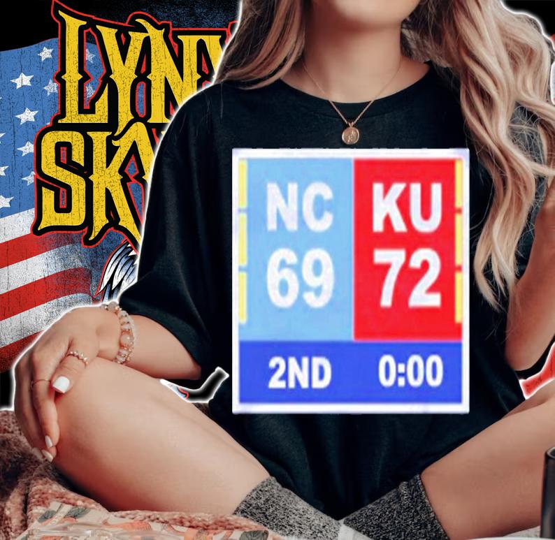 North Carolina Tar Heels Vs Kansas Jayhawks 69 72 2nd Final Jayhawks Champions T-Shirt woman shirt