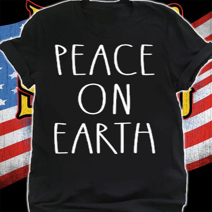 Peace On Earth Matching Family Christmas Pajamas T-Shirt shirt