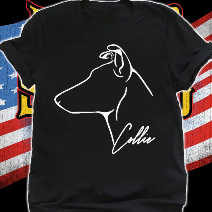Proud Smooth Collie Profile Gift Dog Lover Zip T-Shirt shirt