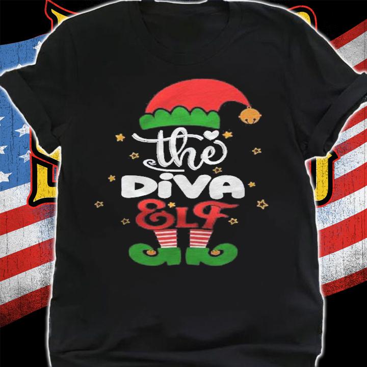 Diva Elf Matching Group Christmas Party Pajama Shirt shirt