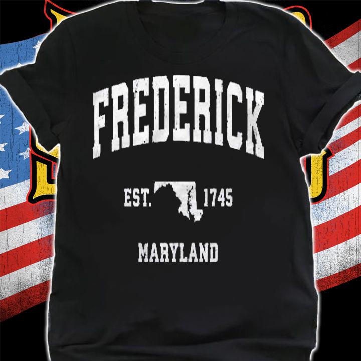 Frederick Maryland Md Vintage Design Pullover Shirt