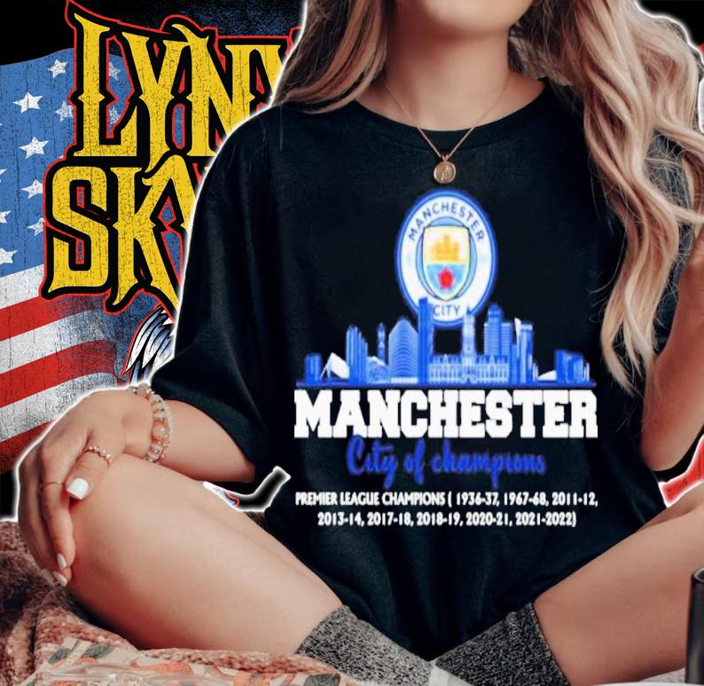 Manchester City Of Champions Premier League Champions Shirt woman shirt