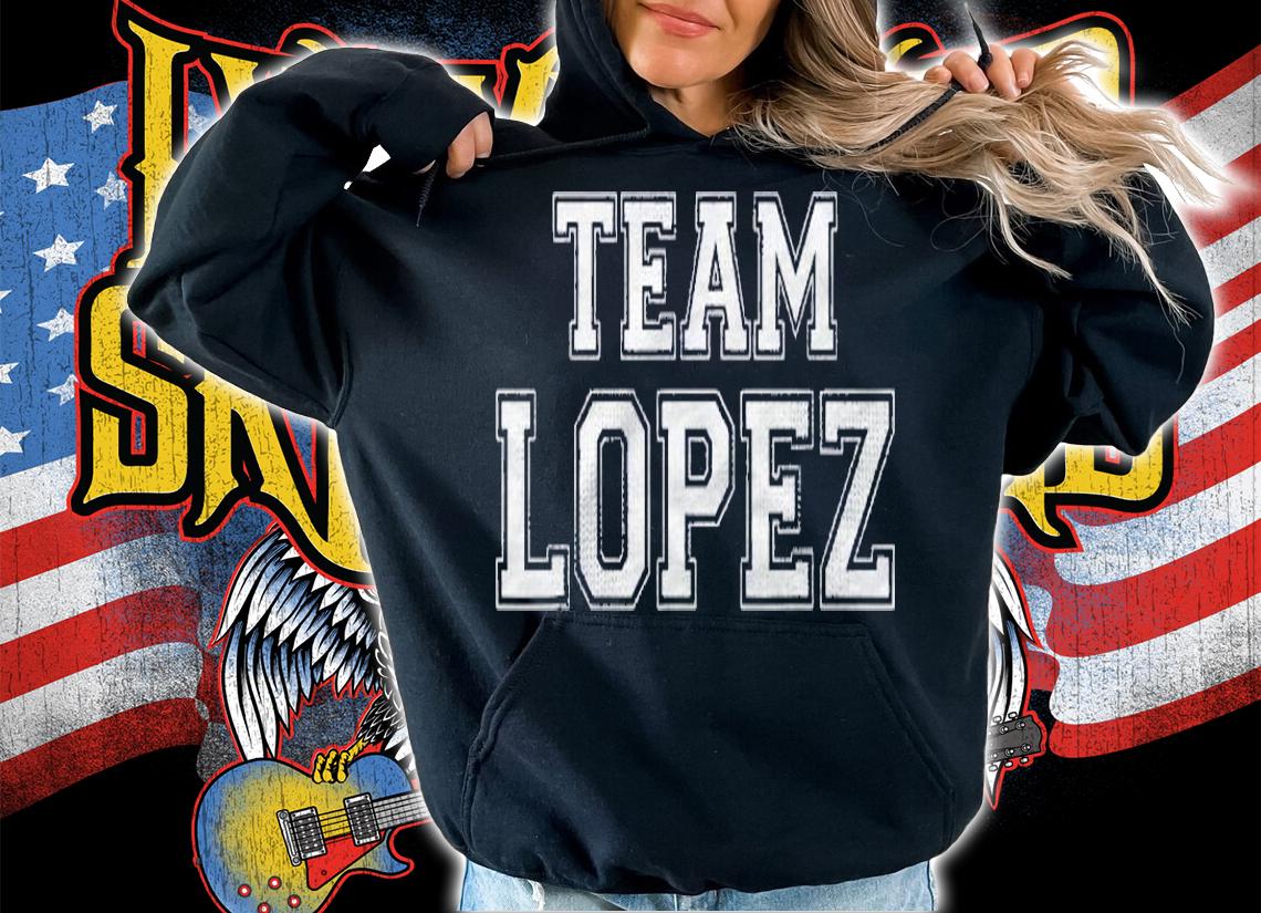 Funny Family Team Lopez Last Name Lopez Shirt