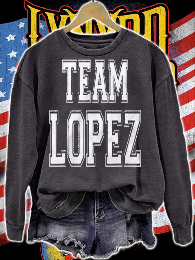 Funny Family Team Lopez Last Name Lopez Shirt